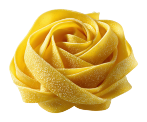 Pasta creation process gourmet fettuccine rose kitchen food culinary isolated on transparent background