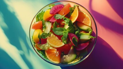 Colorful Fresh Salad Bowl