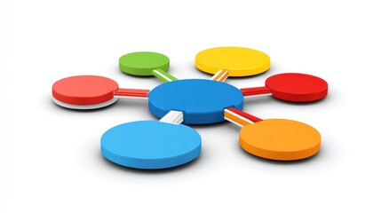 Colorful interconnected circles