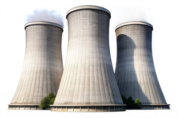 nuclear power plant in poland isolated on white background.PNG Transparent file type with high definition picture quality available.