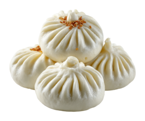 Delicious steamed buns asian cuisine food bright kitchen culinary delight isolated on transparent background