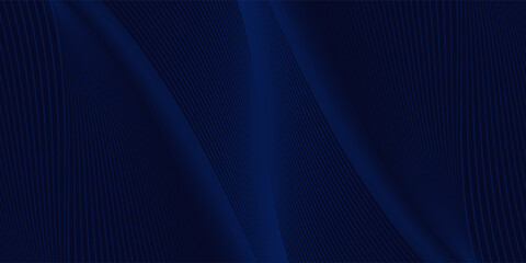 Premium background design with diagonal dark blue line pattern. Vector horizontal template for digital lux business banner, contemporary formal invitation, luxury voucher, prestigious gift certificate
