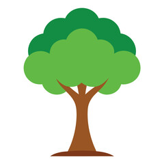 green tree vector illustration