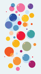 Colorful Circles Abstract Pattern – Modern Background Illustration
