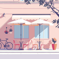 Cafe or Restaurant Vector Illustration