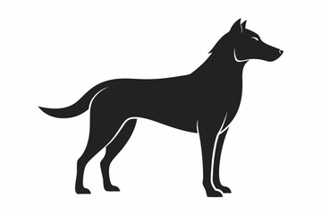 loyal dog figure in side profile