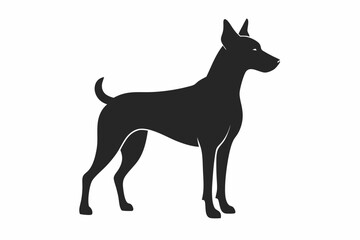 medium dog outline for animal shelters or rescue