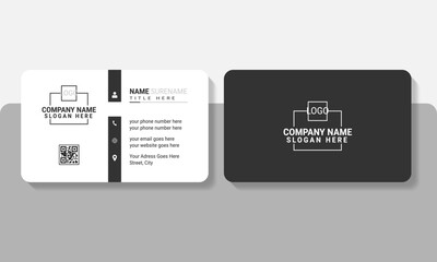 business card template for corporate identity