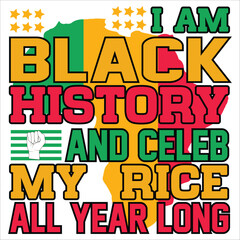 i am black history and celeb my rice all year