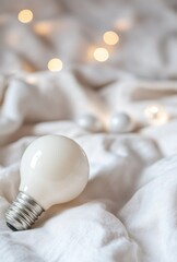 light bulb on wooden background