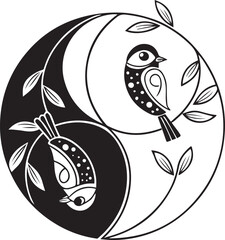 Obraz premium black and white vector illustration