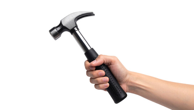 hand holding hammer png