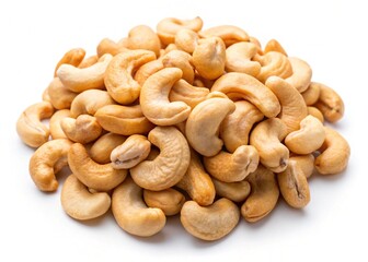 Fototapeta premium Cashew nuts isolated on white background