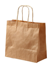 Eco-friendly shopping bag on display urban storefront product natural lighting isolated on transparent background