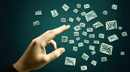 Hand Controlling Emails