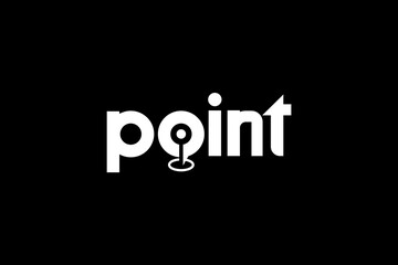 Design Vector Illustrations for Typography Text Font point logo design inspiration.