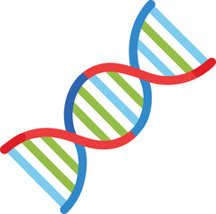 dna structure isolated on white background