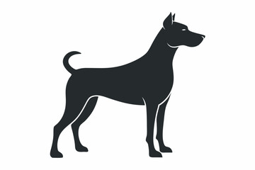 Standing dog graphic for pet signage