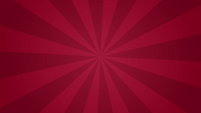 Wine Red Animated Spiral Cartoon Backgrounds, cartoon-style retro comic background, abstract background, animated sunburst motion background