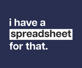 I have a spreadsheet for that