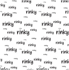 Rinky Word Pattern Seamless Background