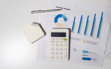 Monthly Budget Planning Workspace with Financial Tools