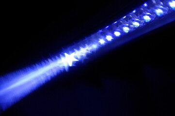 Blue light with stars on it