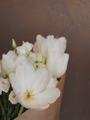 Obraz premium bouquet of white tulips
