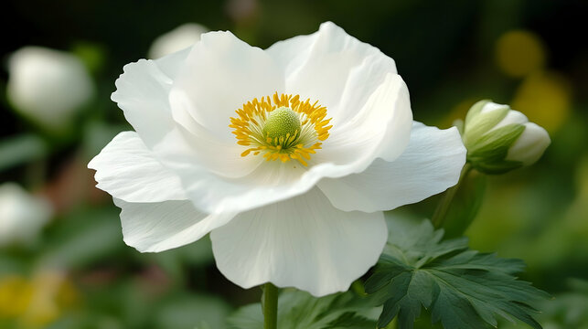 Close  Up of a White Flower with a  E1B6A