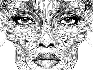 Feature extraction from face scan, vector design