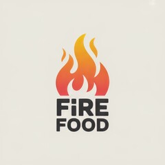 Modern Spicy Fire Logo Emblem for BBQ Restaurant and Culinary Branding Enthusiasts