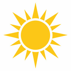 sun icon vector illustration