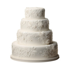 Wedding Cake Isolated on a White Background