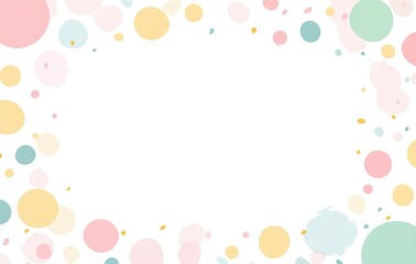 Pastel Color Dot Pattern Background