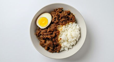 Taiwanese Braised Pork Rice Bowl with Egg