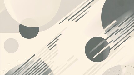 Abstract Geometric Design with Circle and Line