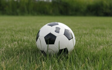 Fototapeta premium Soccer ball on the grass