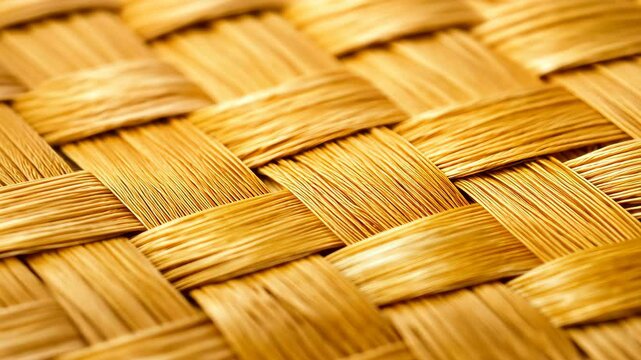 Textured Weave: An intricately woven pattern of natural fibers showcases the beauty of craftsmanship and the tactile appeal of a traditional craft.