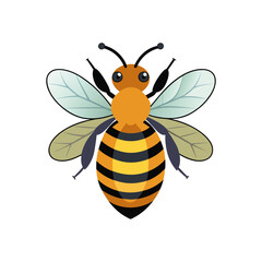 create a honey bee vector art