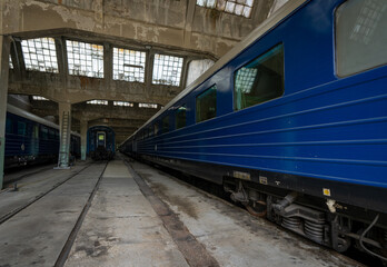 Tito's blue train museum in Belgrade