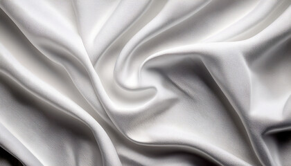 Obraz premium white fabric texture background crumpled fabric background
