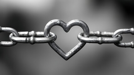 Heart-Shaped Chain Link An Expression Of Eternal Love