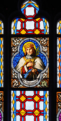 Saint Sigismund of Burgundy (died 524 AD). The Cathedral of St Elizabeth (Dóm svätej Alžbety) in Košice, Slovakia.