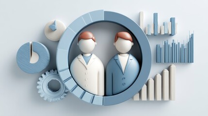 Business Collaboration and Data Analysis Visualization