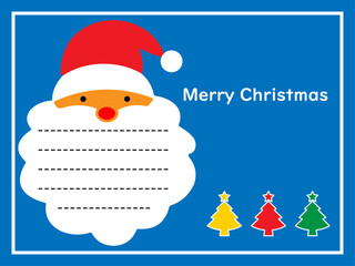クリスマス■サンタクロースのクリスマスカード