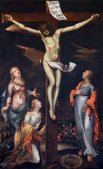The Crucifixion of Jesus Christ. The Cathedral of St Elizabeth (Dóm svätej Alžbety) in Košice, Slovakia.