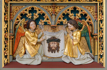The Holy Face – Veronica's Veil. The Cathedral of St Elizabeth in Košice, Slovakia.
