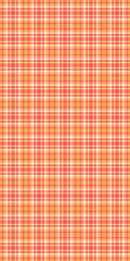 Vibrant orange and cream plaid pattern.  Perfect for textile design, website backgrounds, or autumnal themed projects. This seamless texture offers a cheerful, warm, and classic feel.