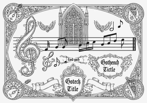 music lineart