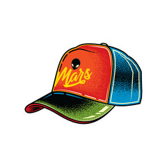 Headwear. Baseball cap. Design elements.
